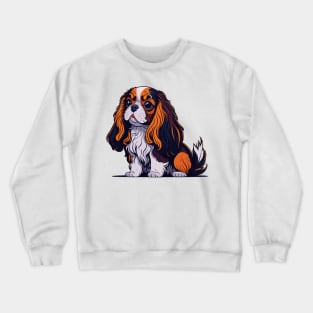 Cavalier King Charles Spaniel Portrait Crewneck Sweatshirt